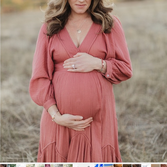 Free People coral maxi dress, XS - Picture 3 of 6